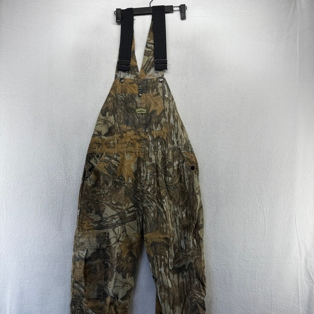 Vintage Spartan Overalls Men 36x33 Brown Realtree Camo Hunting Outdoor Cargo